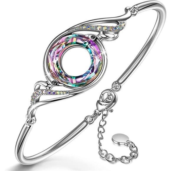 "rise From the Ashes" Phoenix Bracelet Made with Crystals from Austria